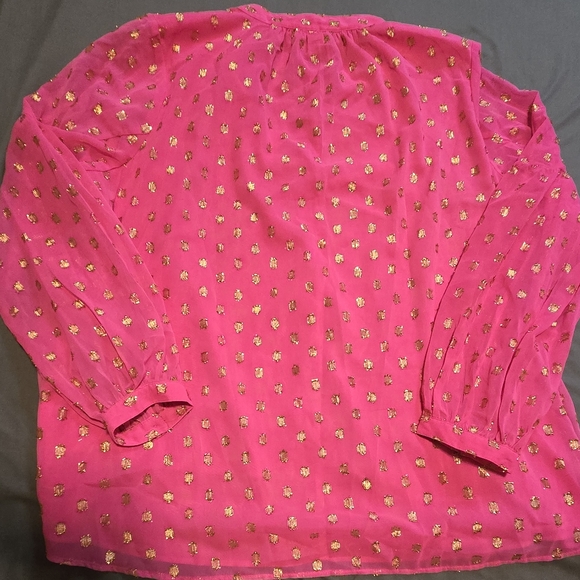 Top pink and gold long sleeve crown & ivy XL - Picture 5 of 6